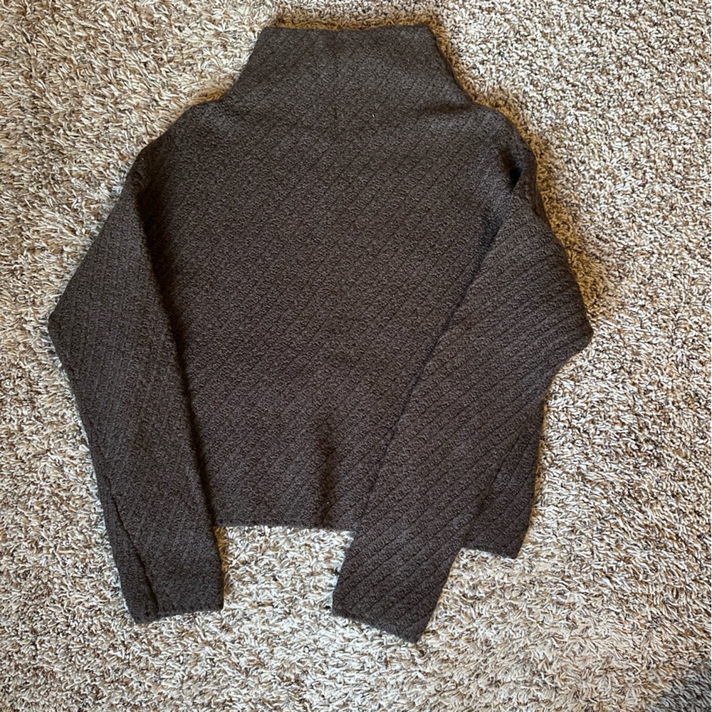 Brown Turtleneck Sweater